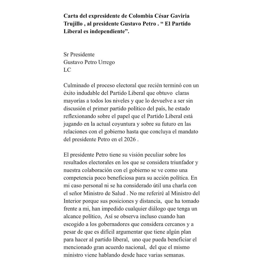Partido Liberal se declara independiente y partido verde haría lo mismo