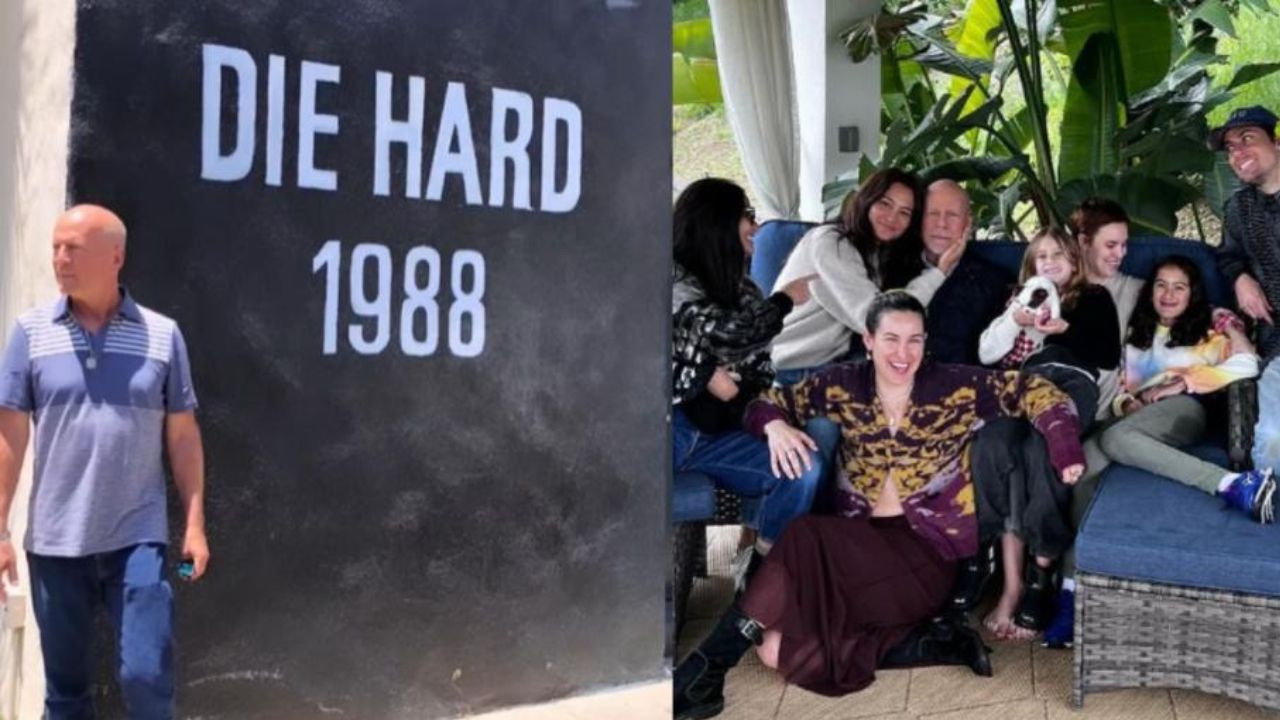 Bruce Willis celebró el día de acción de gracias con su familia