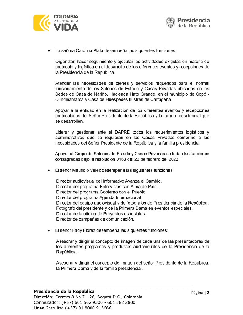 Presidencia respondió a polémica por millonario séquito de la primera Dama Verónica Alcocer