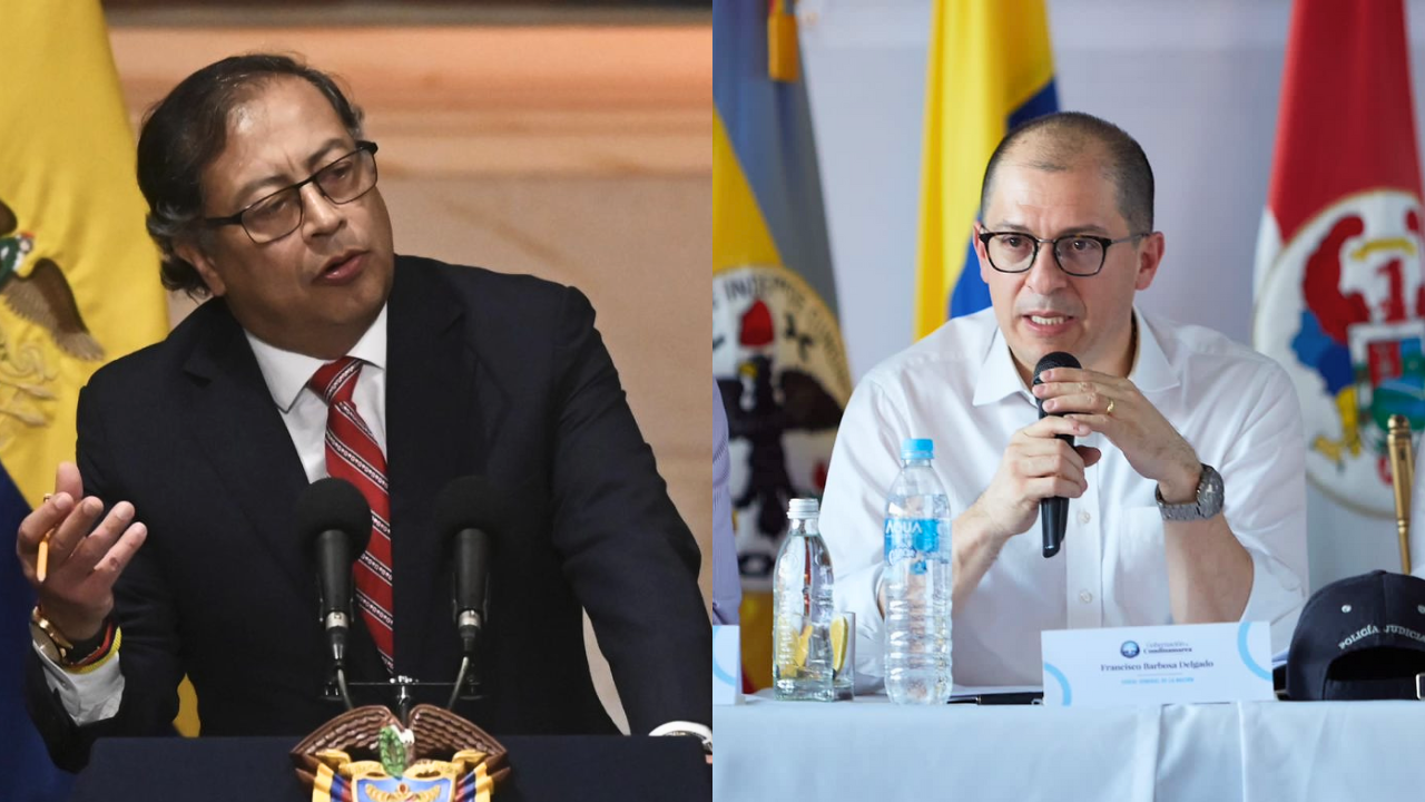 Aumenta la tensión entre el fiscal Barbosa y el presidente Petro: "perdió la gobernabilidad"