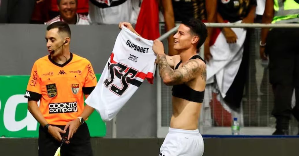 ¡Regresó James! Gol y asistencia del colombiano ayer en Sao Pablo vs Inter