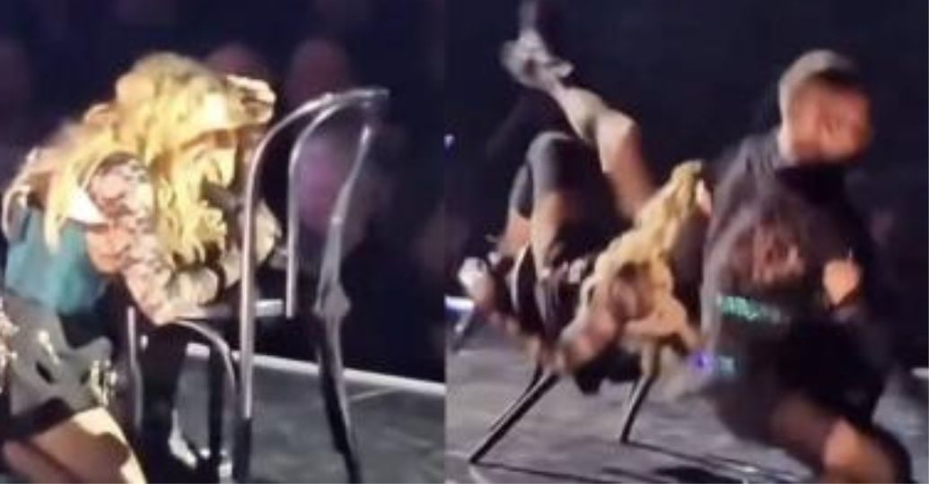Madonna sufrió una fuerte caída en pleno concierto por culpa de uno de sus bailarines: así reaccionó