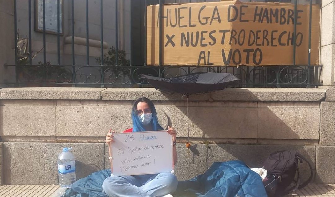 Venezolana en España inició huelga de hambre para exigir apertura electoral en los consulados