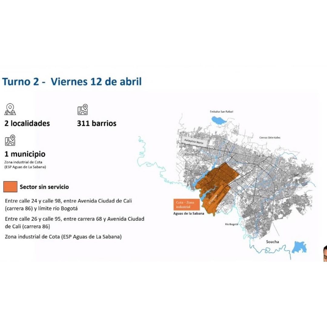 Este jueves comienza el racionamiento de agua en Bogotá: le explicamos la organización
