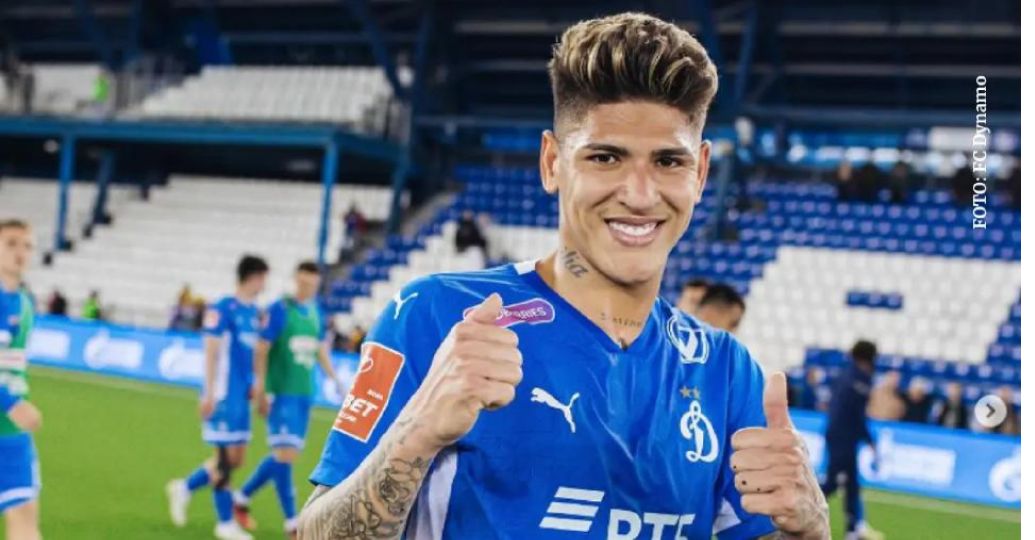 Gol y asistencia de Jorge Carrascal con el Dinamo de Moscú