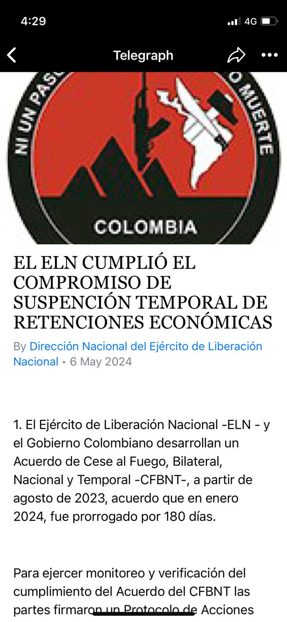 ELN anunció que volverá a secuestrar y habla de incumplimientos por parte del Gobierno: esto responden