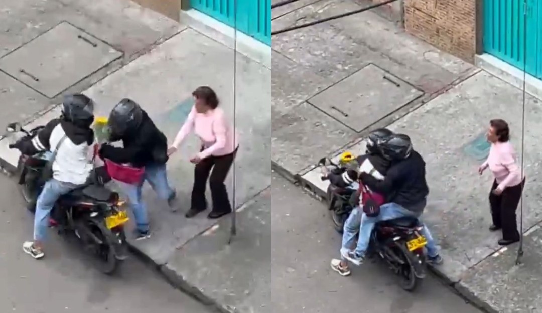 De no creer: ladrones robaron a una mujer en Bogotá que llevaba flores por el Día de la Madre