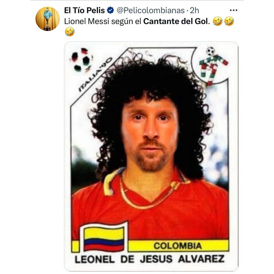 Lo volvió a hacer: el 'cantante del gol' confundió a  Messi con el exjugador Lionel Álvarez