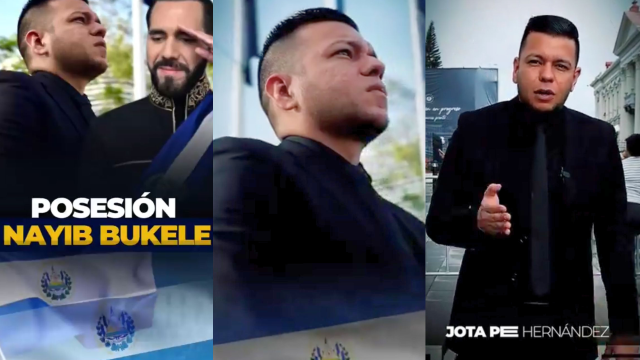 No fue un montaje: Jota Pe Hernández sí asistió a la posesión de Nayib Bukele en El Salvador