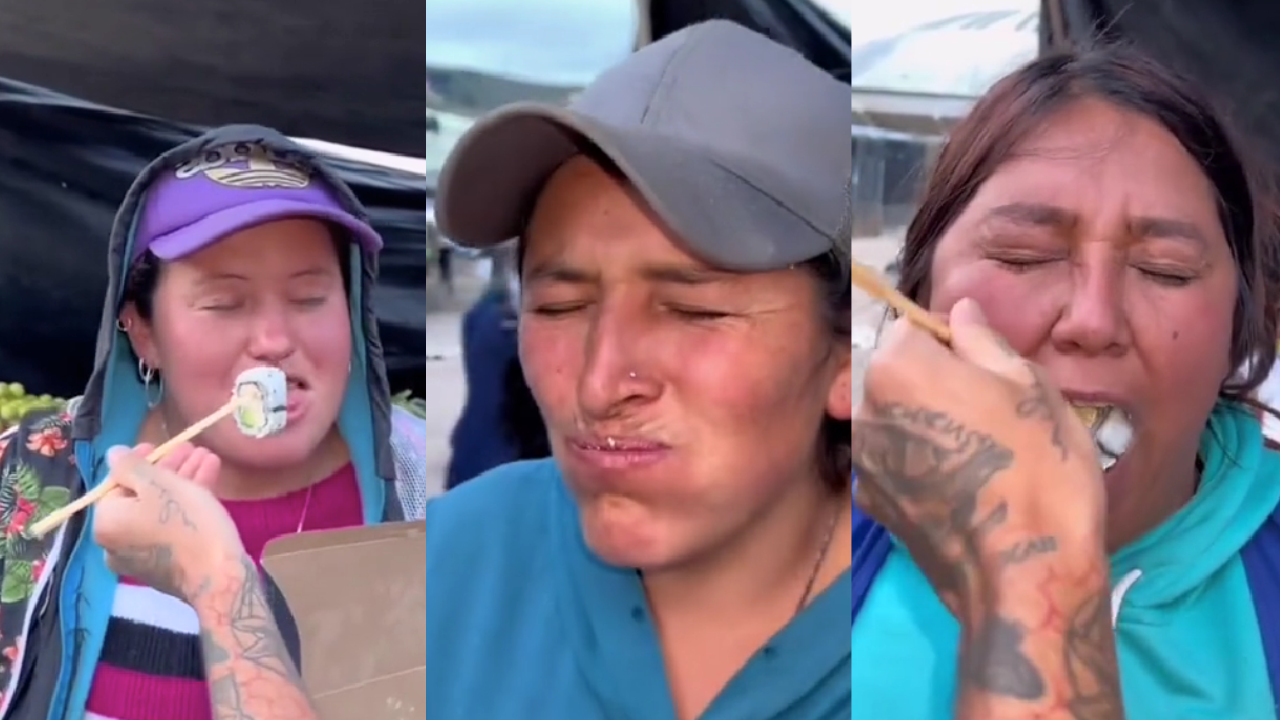 En video| Campesinos probaron sushi y esta fue reacción: casi se vomitan 