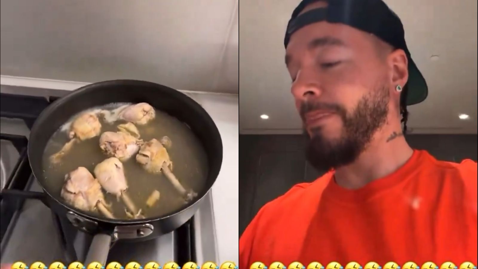 "Tiembla Paola Jara": J Balvin presume muslos de pollo que se cocinó él mismo y se hace viral