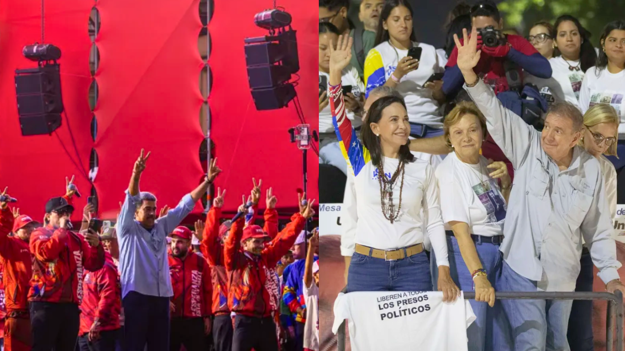 Chavismo y oposición en Venezuela se midieron fuerzas ante multitudes en el cierre de la campaña