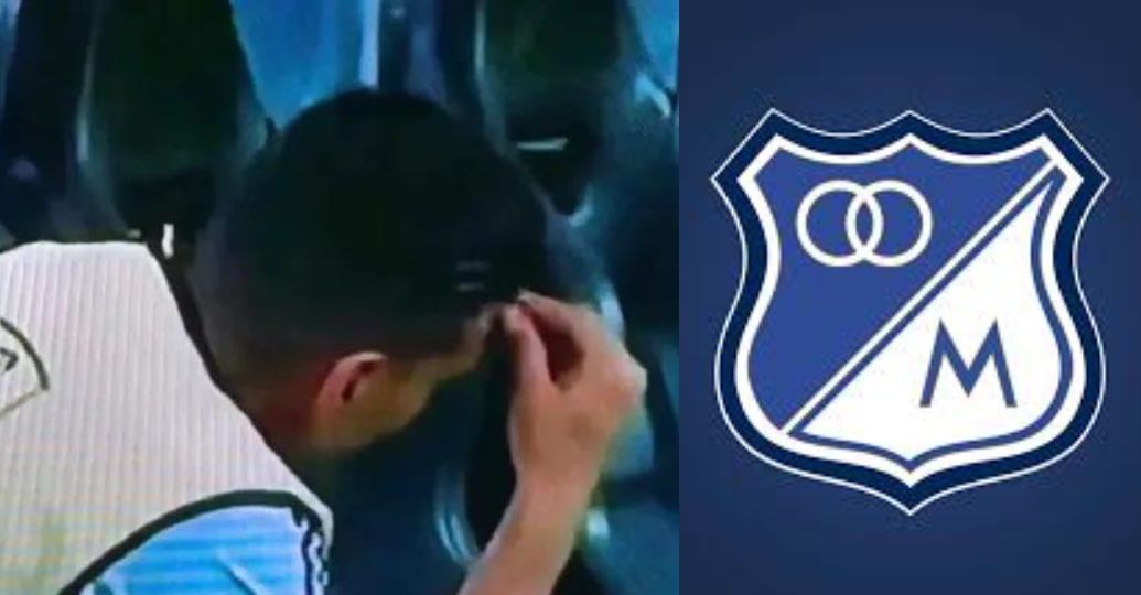 Falcao se dejó ver preocupado durante el debut en liga de Millonarios