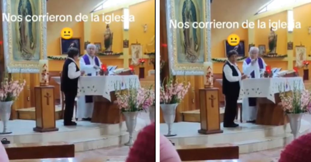 Discusión en una iglesia se hace viral: querían sacar a una madre porque su hijo estaba llorando