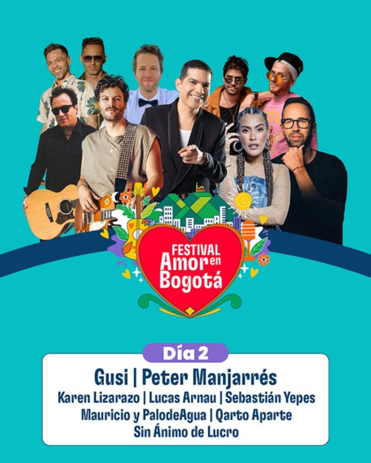 El Festival Amor en Bogotá se realizará el 20 y 21 de septiembre en Plaza de Eventos de Compensar Av. 68