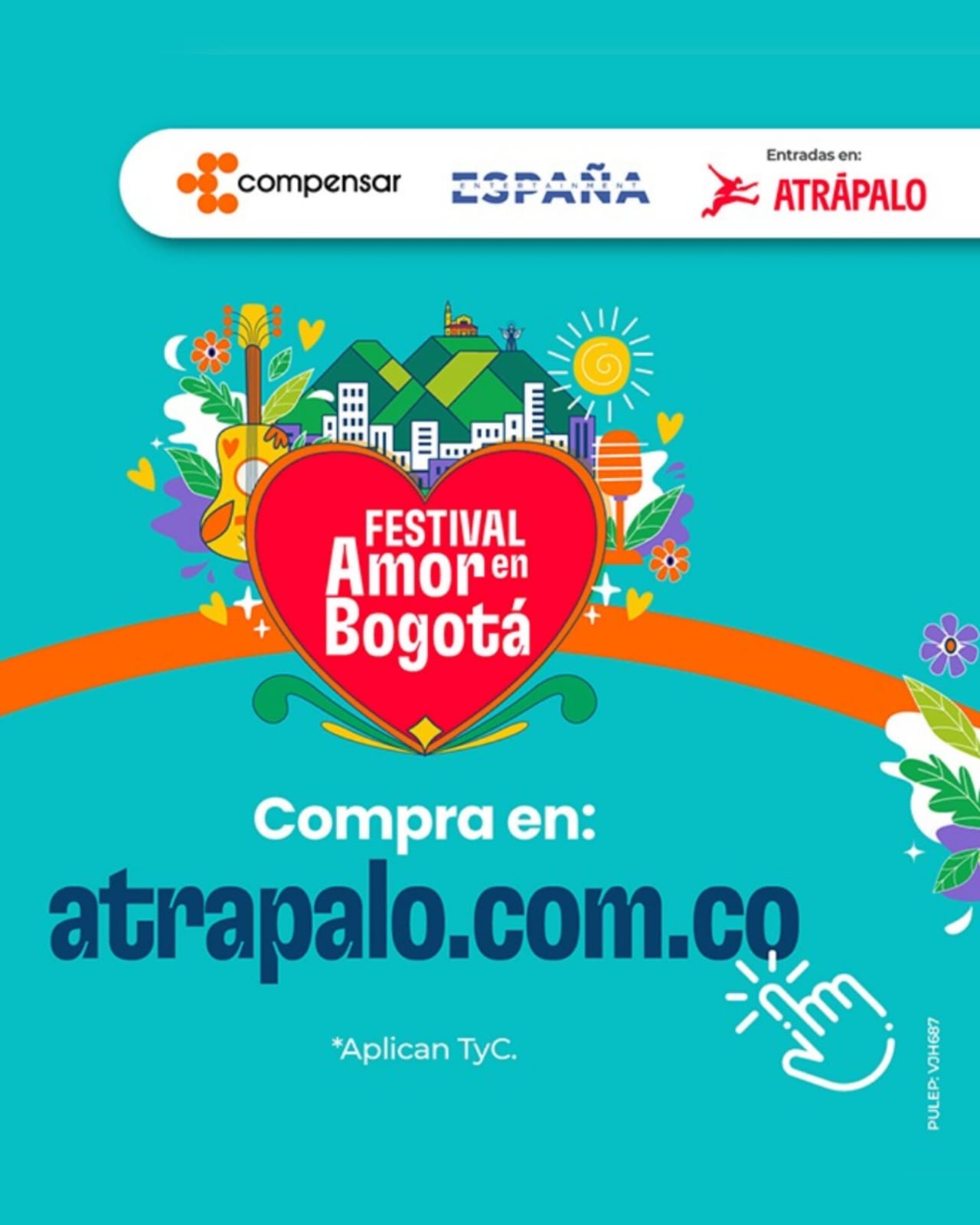 El Festival Amor en Bogotá se realizará el 20 y 21 de septiembre en Plaza de Eventos de Compensar Av. 68