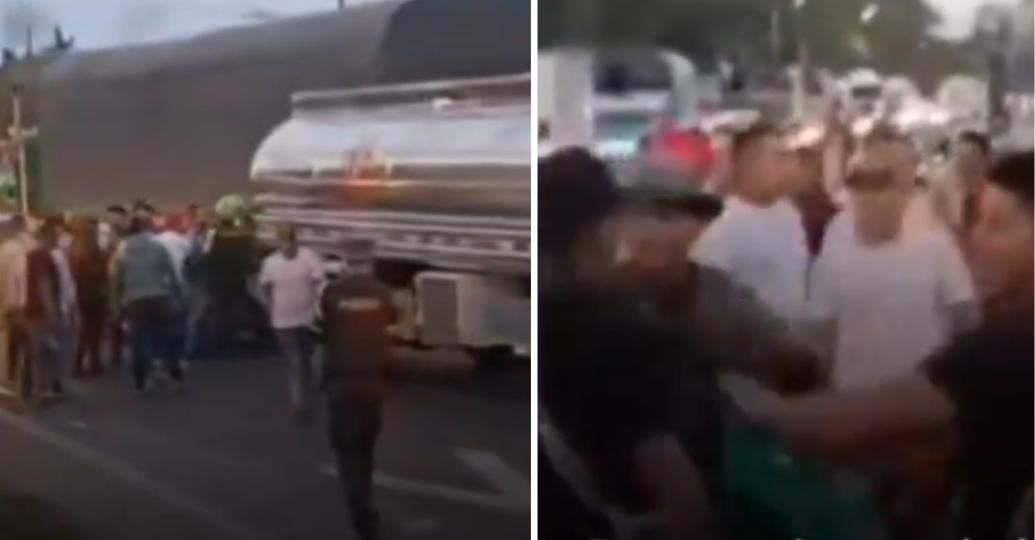 Camioneros e indígenas se enfrentaron por bloqueos en la vía Popayán Cali
