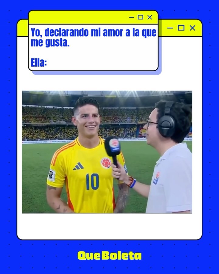 Joven periodista se viraliza en redes tras llenar de elogios a James Rodríguez