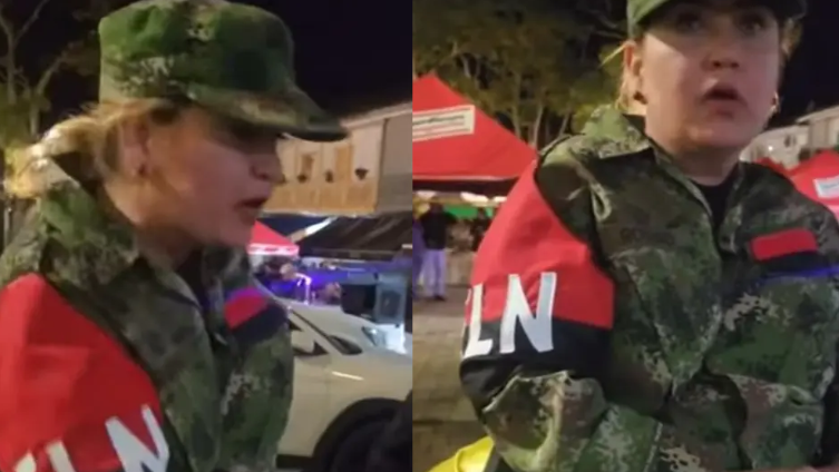 ¡Inaudito! Funcionaria de la Fiscalía se disfrazó de guerrillera del ELN y le imponen un comparendo