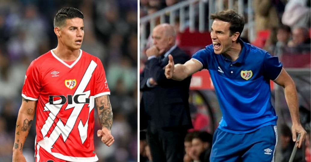 Entrenador del Rayo Vallecano se refirió a su relación con James Rodríguez: esto dijo