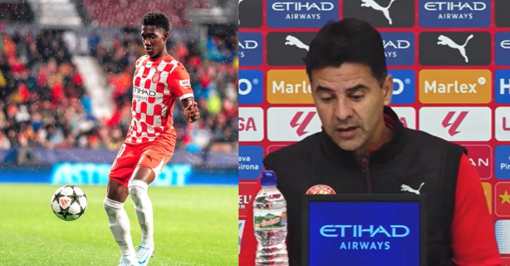 Míchel González le exige un poco más a Yaser Asprilla en Girona