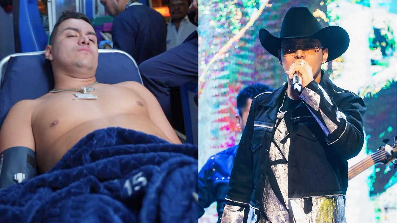 ¿Qué le pasó? A Yeison Jiménez le dio la pálida en pleno concierto y fue llevado en ambulancia