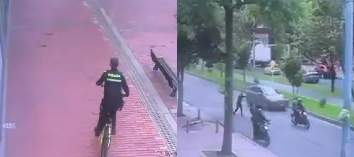 Asesinato de Jean Claude Bossard: este es el video en que policía en bicicleta interceptó a los asesinos