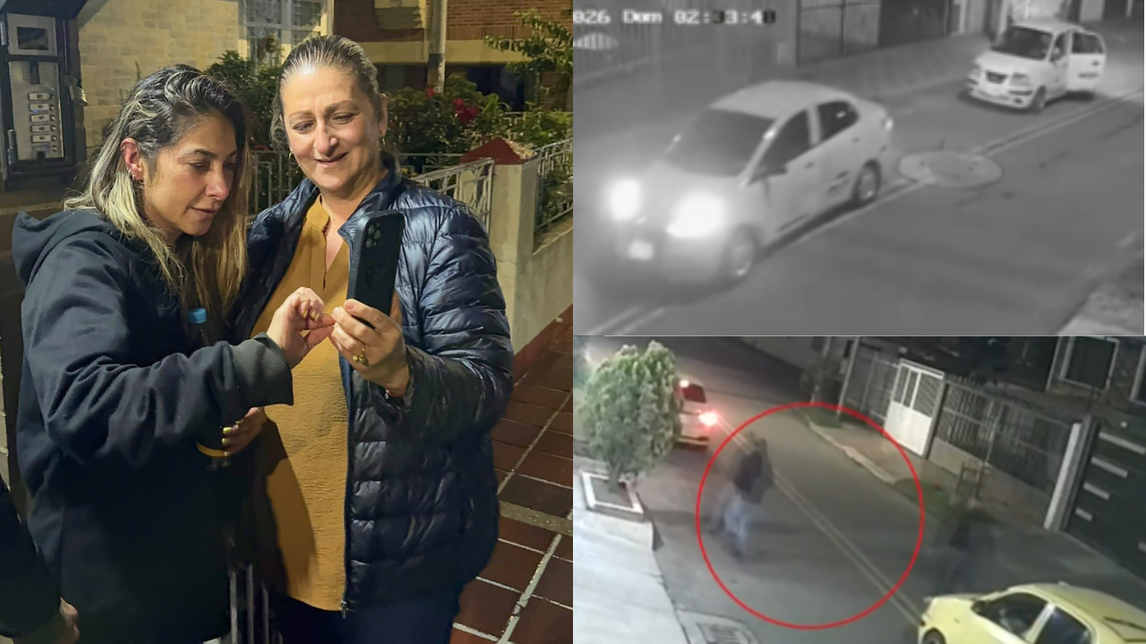Revelan videos del momento exacto en que secuestraron a Diana Ospina frente a su casa tras tomar taxi