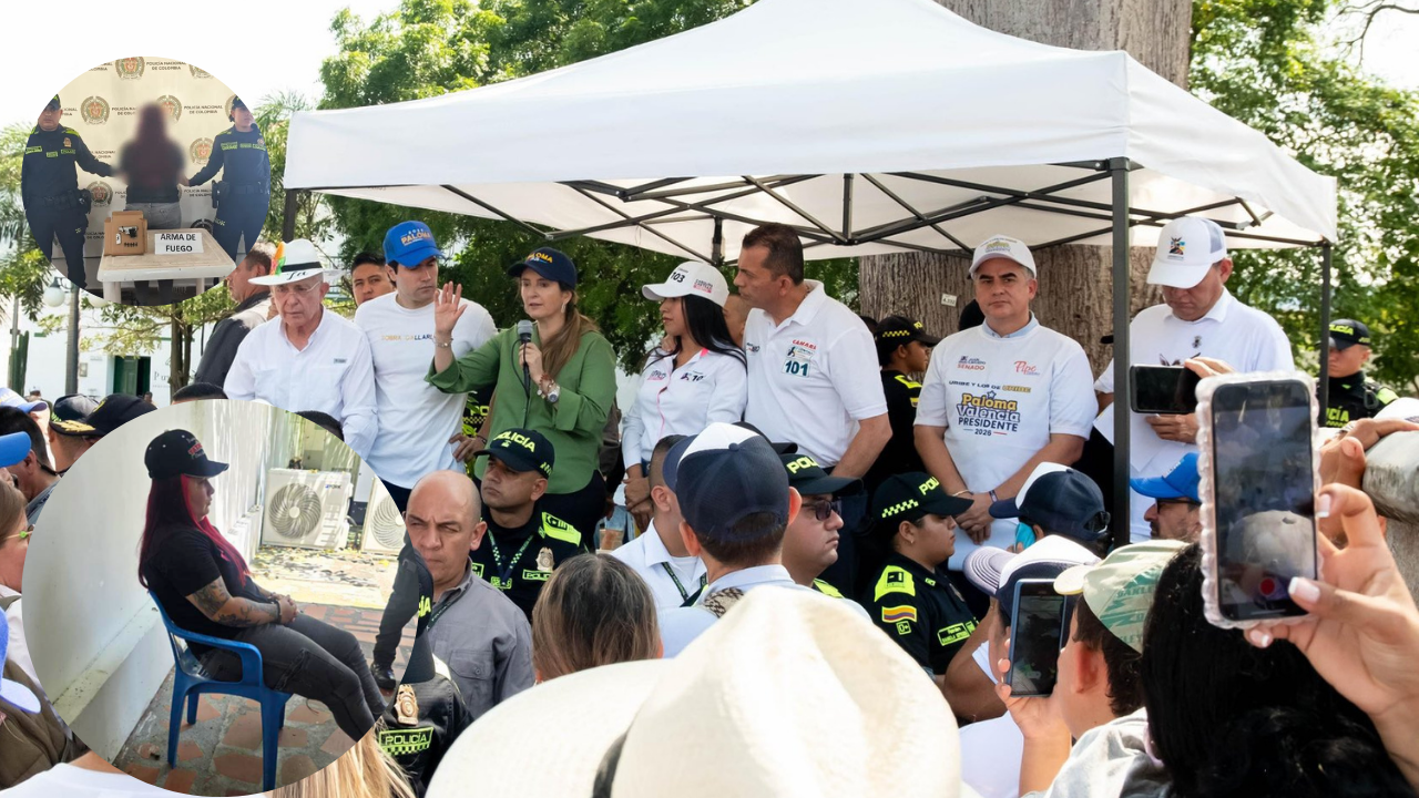 Revelan identidad de dragoneante capturada con arma de fuego en evento de Paloma Valencia: esto dijo