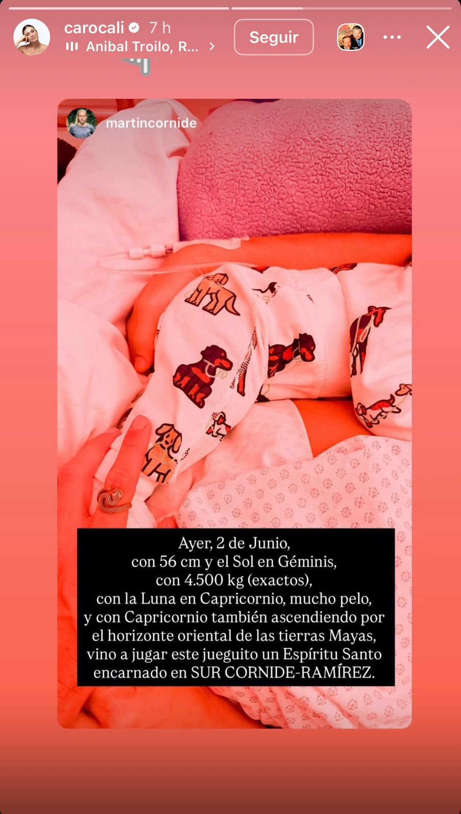 Carolina Ramírez confirmó el nacimiento de su bebé: ¿es niño o niña?