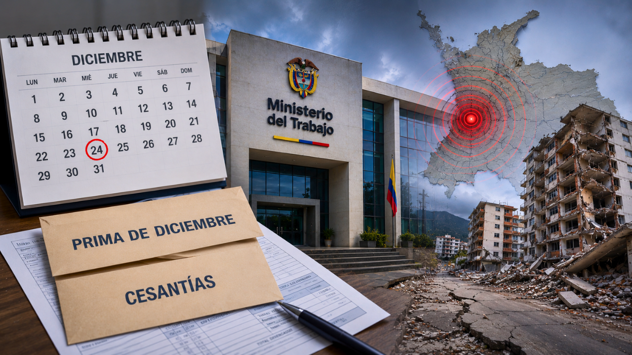 ¿Se adelanta la prima de diciembre y las cesantías tras el terremoto? Esto dijo el Ministerio de Trabajo