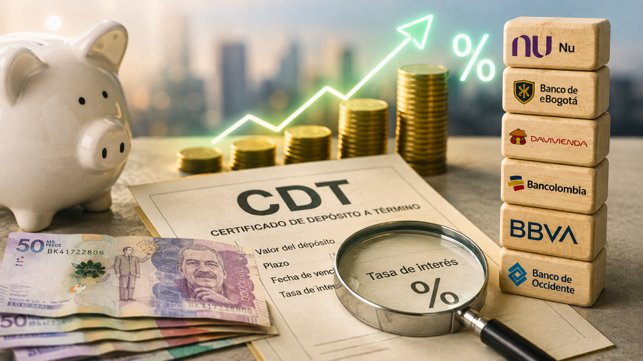 ¡Atentos ahorradores! Estos son los bancos con mejores rendimientos de CDT en Colombia en septiembre 2026