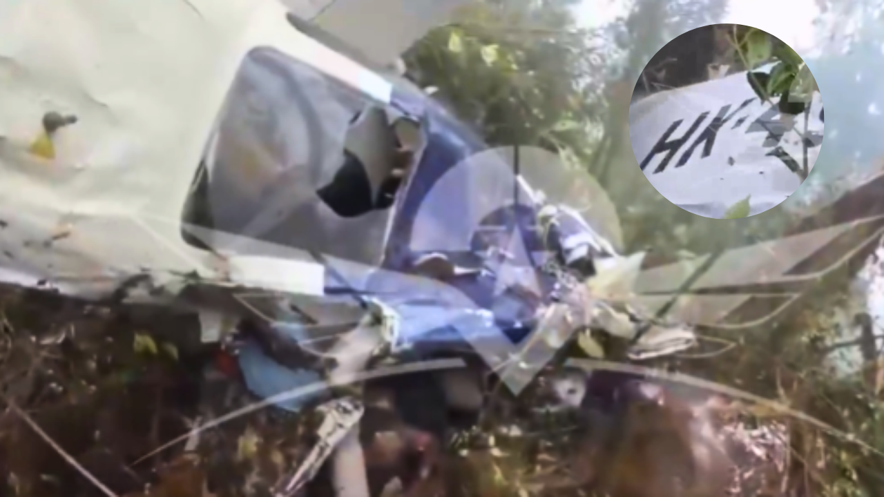 Revelan imágenes inéditas del rescate de la avioneta accidentada en Chocó: así fue la operación