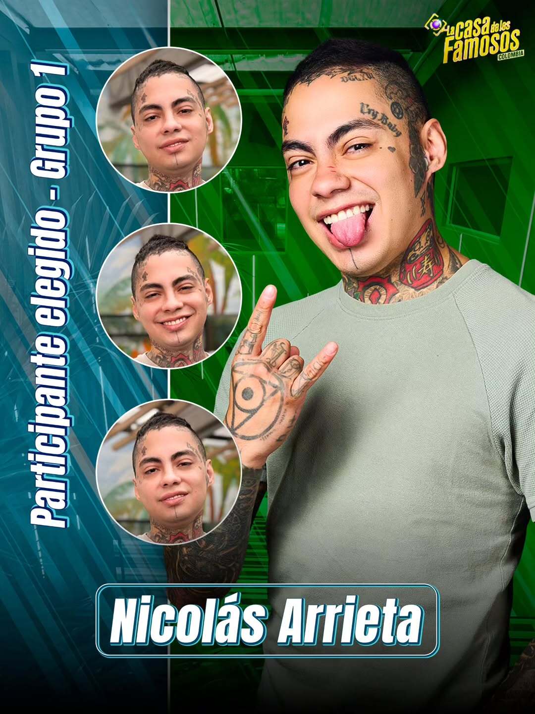 Nicolás Arrieta, primer participante de La casa de los famosos