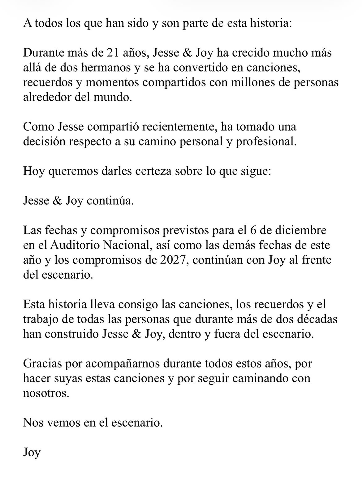 ¿Por qué se separaron Jesse & Joy? Joy rompió en llanto al hablar de la decisión de su hermano