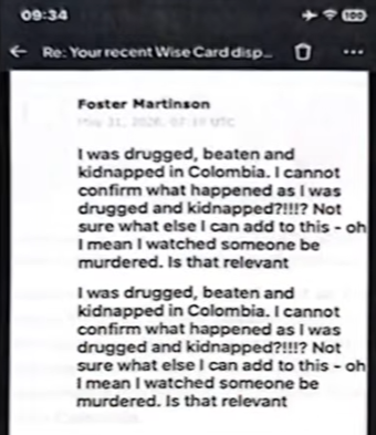 Revelan chats inéditos del ciudadano británico señalado de asesinar a la modelo Natalia Villalba
