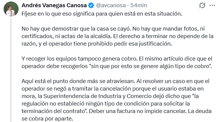 ¿Su casa quedó inhabitable por el terremoto y le cobran por cancelar internet? Esto dice un experto