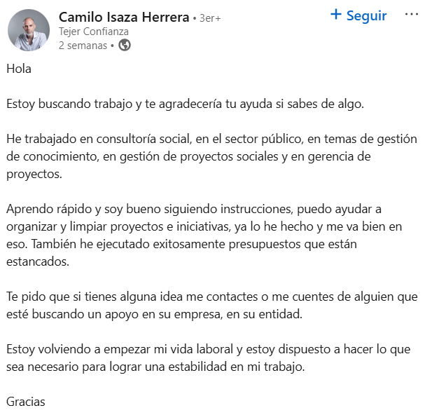 Revelan quién era el hombre que murió tras caer en el Centro Felicidad en Bogotá: sus últimas publicaciones