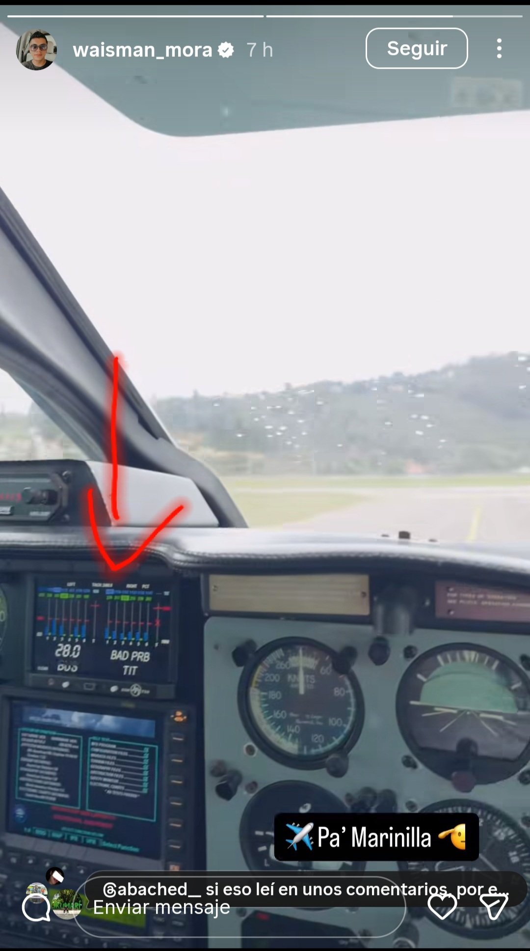 Revelan qué significaba la alerta que apareció en el tablero de la avioneta de Yeison Jiménez