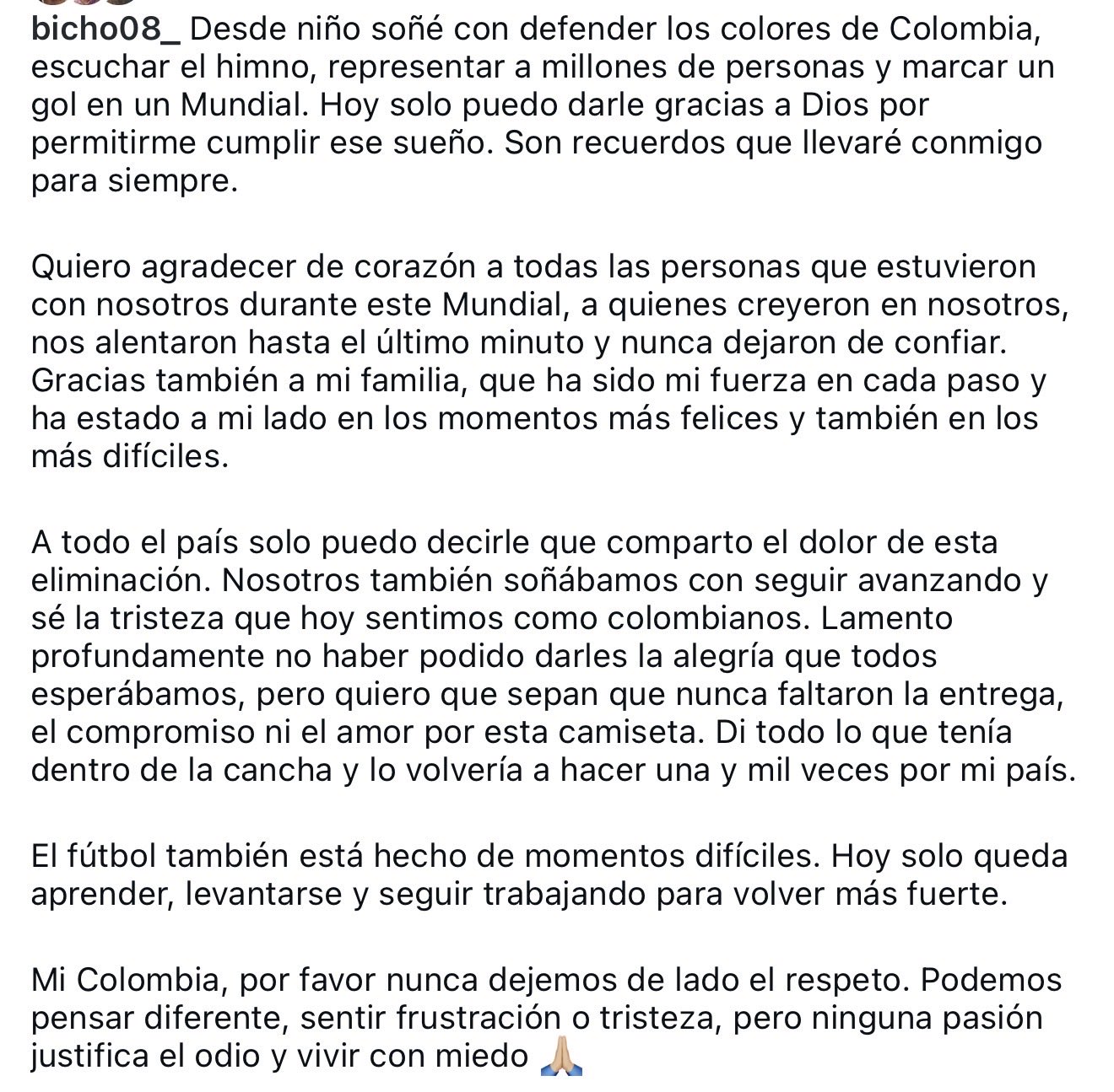 Denuncian amenazas contra jugador de la Selección Colombia tras la eliminación: no pudo volver al país