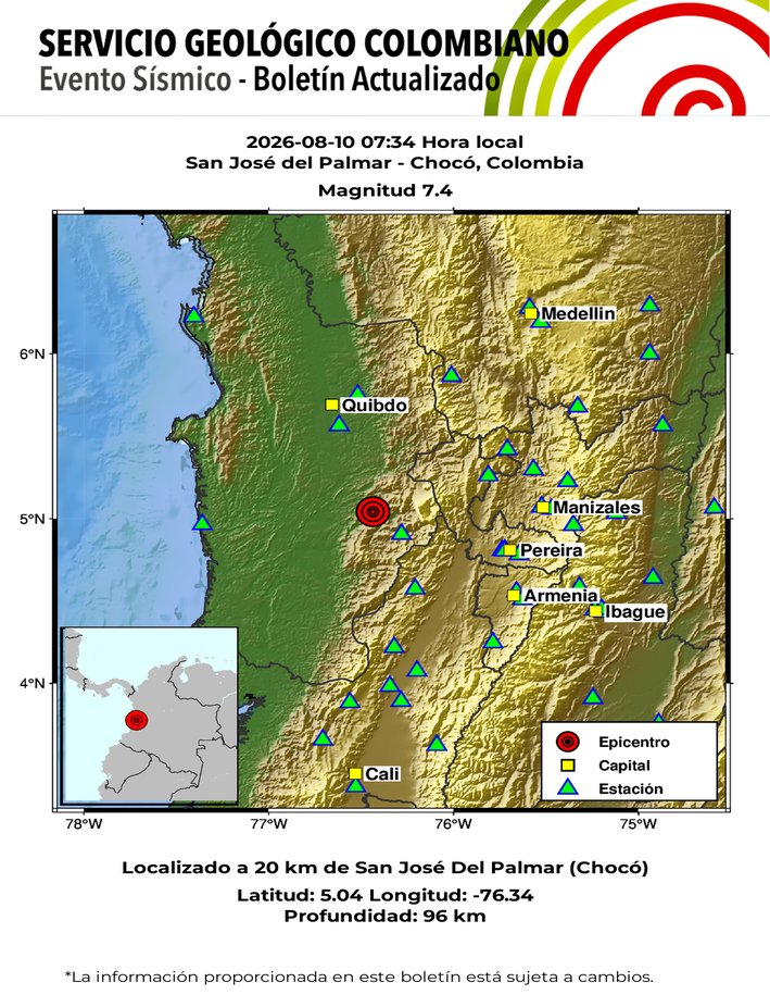 ¿Cuánto duró realmente el terremoto en Colombia? El Servicio Geológico resolvió la duda
