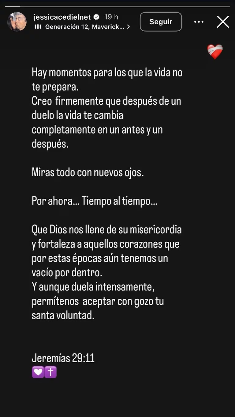 Jessica Cediel reaparece tras la muerte de su padre y responde a la polémica por fotos del velorio