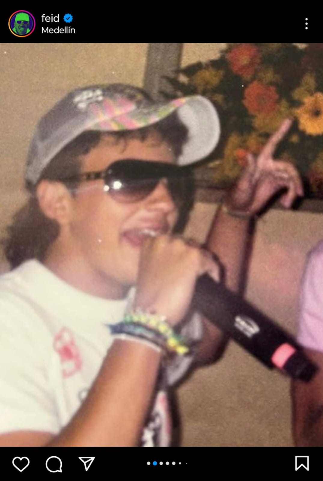 Feid cuando era adolescente