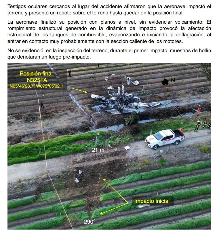 Revelan el estado real de la avioneta en la que viajaba Yeison Jiménez y datos sobre su piloto