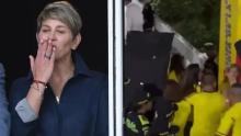Así respondió Verónica Alcocer a los cantos contra Gustavo Petro en el Metropolitano