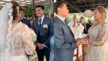 ¡Qué viva el amor! Jim Velásquez y Alina Lozano ya se casaron y se conocen las primeras imágenes
