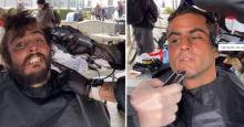 Impactante: el cambio de 'look' de un habitante de calle