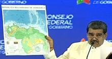 Así quedaría el nuevo mapa de Venezuela según Nicolás Maduro