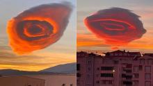 En imágenes: la extraña nube con forma de ojo que apareció en Turquía