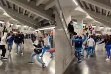 Vergonzoso: se presentó una pelea entre hinchas colombianos tras el partido de la Selección ante Rumania